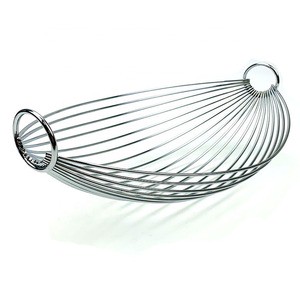 Factory Kitchen Storage Iron Wire Fruit Basket Metal Mesh Bowl Basket