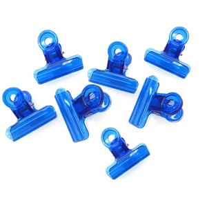 Plastic Chip Bag Clips Transparent Paper Clamps 38 mm for Food Bags File Photo Art Crafts Kitchen Office School