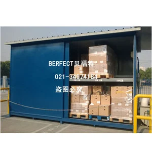 Berfect Outdoor Mobile Chemical Storage Cabinet Steel Painted High Safety Level For Hazardous Materials