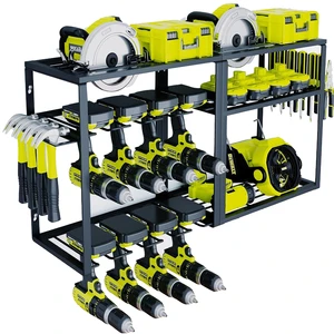 Hot Selling Heavy Duty Garage Cabinets Wall Ceiling Storage Heavy Duty Hooks Cabinet Garage Tool Box Bins Lift Tool Storage Rack