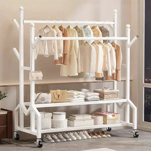 Cost-Effective Durable Modern Multi-Function Floor Standing Coat Rack with Space-Saving Design for Home & Hotel Use