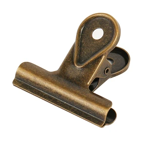 Water Drop Bulldog Clip Binder Clip Skeleton Clip Sliver Stainless Steel 2024 Hot Sale High Quality Customized for Office