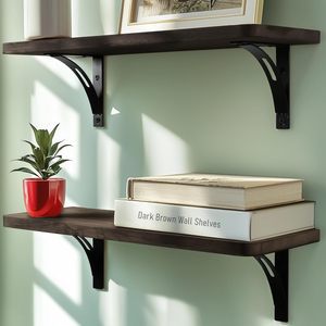 Hot Selling Black and Grey Metal Frame and Wooden Wall Hanging Storage for Living Room and Bathroom