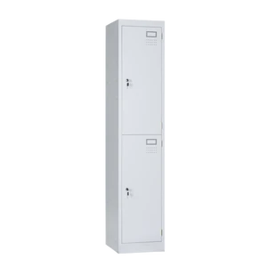 3-door Steel Lockers, Vertical Metal Wardrobe with Lock, Suitable for Office, School, and Dormitory Storage