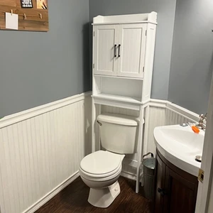 Luxury Bathroom Small Floor Standing Over The Toilet Tall Thin Storage Organiser Shelf Rack Cabinet On Legs