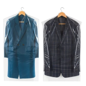 Disposable Clothes Dust Cover Dry Cleaning Clothes Protector Bag Plastic Garment Bags