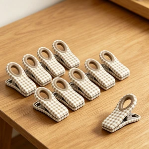 10 Pcs Magnetic Refrigerator Bag Clips - Reusable Eco-Friendly Plastic Food Storage Clips For Kitchen Organization
