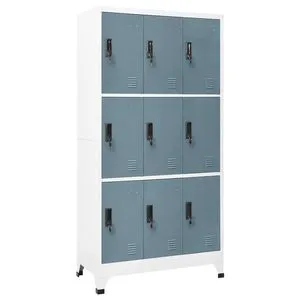 Light Grey Steel Medium Locker Cabinet Storage Lockers Model D0100HXNUST