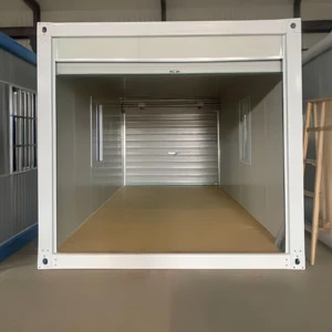 Professional Prefabricated Portable Garage Modern Car Storage Unit with Automatic Roller Door and Custom Color