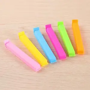 10Pcs Portable Kitchen Storage Food Snack Seal Sealing Bag Clips Sealer Clamp Plastic Tool Kitchen Accessories Bag Clip