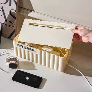 Plastic Cable Management Storage Box Organizer for Extension Cord Connection & Data Cable Patch Board