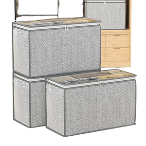 Large Capacity Modern Rectangular Folding Storage Box Dust-Proof Moisture-Resistant Wear-Resistant Clothing Quilt Storage Bag