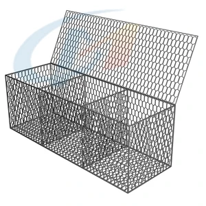 Dipped Galvanized Gabion Stone Cage Net Iron Wire Mesh Gabion Box for Garden Landscape Rock-filled Rock-filled Cage