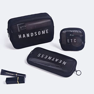BSCI OEM Wholesale Waterproof Wash Bag Storage Pouch Organizer Polyester Travel Toilet Bag for Men Dopp Kit