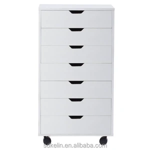 Useful Modern Living Room Chest of Drawers Dressing Cabinet with Wheels
