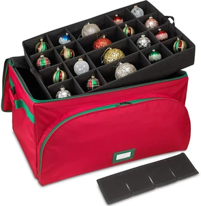 Custom Premium Holiday Decoration Christmas Ornament Storage Box Bag Organizer