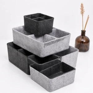 Multi Purpose Polyester Felt Storage Basket For Household Storage