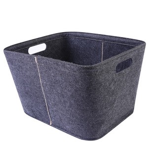 Clothing Storage And Children Toys Hanging Felt Storage Basket Round Felt Storage Box