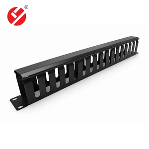LIYUAN LY-CM-04-B High Quality Plastic Durable Anti-Crack Network Cable Manager Cable Organizer for Server Cabinet