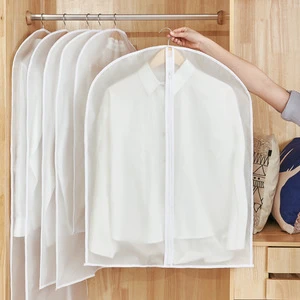 Garment Cover PEVA Material Dustproof & Moisture-Proof Hanging Clothes Protection for Household Use
