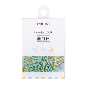 Deli 0056 Paperclip Color Office Paperclip Sorting Paper Clip Colorful Candy Color Plastic Box best best