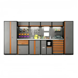 2026 All-OneTech Garage Wall-Mounted Modular Wheeled Storage Cabinets Heavy-Duty Load Capacity 3-Point Locking Customizable