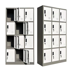 Large Changing Room Steel Locker with Electronic Lock Rust Resistant Waterproof Storage for Schools Malls Gyms
