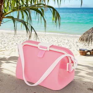 Custom Reusable Silicone Cosmetics Brush Bag Silicone Toiletry Storage Bag For Women