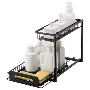 2-Tier Wire Pull-Out Cabinet Organizer 10.7