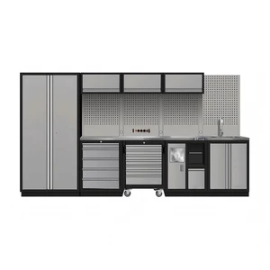 3.6m Modular Garage Storage System-OEM/ODM/OBM Customizable Wall & Cabinet Organization 200kg Load Capacity 1 Year Warranty