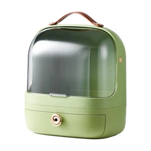 Portable Multifunctional Plastic Storage Box Makeup Organizer Cosmetics Storage Box