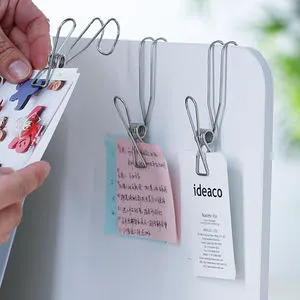 New Stainless Steel Multifunction Clothespin and Wire Clip with Solid Peg for Bag Office Household Use