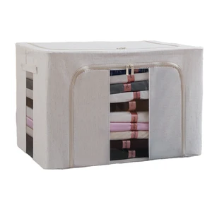 Large Capacity Quilt Storage Bag Clear Window Folding Bag Clothes Blanket Bedding Storage Organizer Under Bed Storage Box