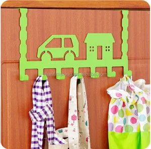 Creative House and Car Door Hook Iron Hook Hanging Door Back Hook Clothes Hanger mtl mtl