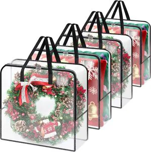 Transparent Christmas Ornament Storage Bag