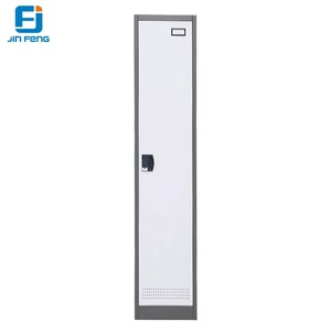 Single Door Steel Locker with Electronic Lock & Key Lock Clothes Storage Cabinet for Bedroom and Changing Room 5-Year Warranty