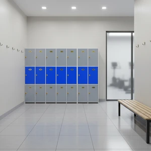Customizable Factory Price Waterproof Corrosion Moisture Resistance For Gym Fitness Center JMDS-103 3 Door/Column PVC ABS Locker