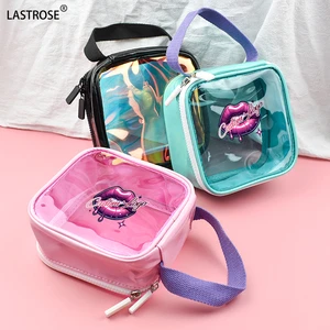 Wholesale Portable Waterproof PVC Makeup Storage Bag Travel Fashion Hand Wash Bag Cosmetic Bag
