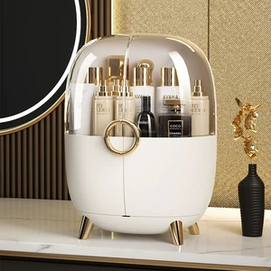 Makeup Storage Organizer Desk Make up Storage Drawer Box Vanity Space Plastic Cosmetic Storage Box