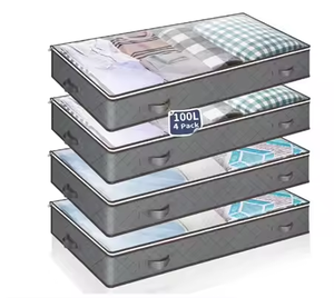 Waterproof Non Woven Fabric Storage Bags Household Clothes Storage Organizer Under Bed Storage