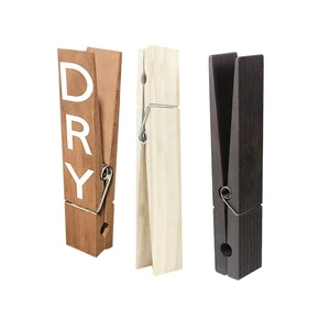 Large Clothes Clips Wooden Giant Clothespins Wood Jumbo Clothespins for DIY Crafts