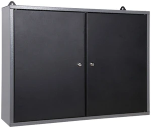 Black Metal Tool Storage Cabinets for Garage and Wall Use with