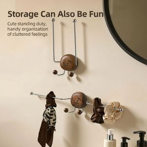 Suction-cup Jewelry Rack Holder No-Drilling Storage Wall-Mounted Creative Trend for Hair Accessories
