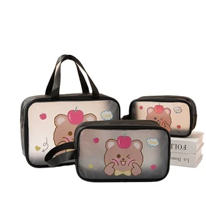Travel Toilet Storage Bag Wash Bag Double Layer Dry Wet Separation Wash Makeup Storage Bag