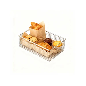 Custom Wire Mesh Storage Basket, Stainless Steel Material & Large Capacity