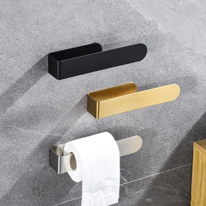 Stainless Steel Bathroom Towel Rack Modern Hotel Wall-mounted Towel Rack Apartment Black Bathroom Accessories