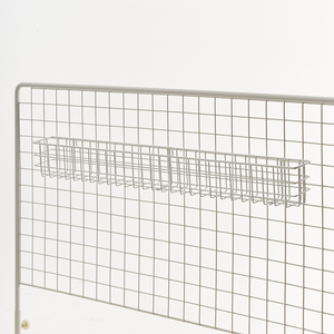 Wire Storage Baskets Multi Purpose Gridwall Shelf Accessories Hanging Wire Mesh Baskets for Supermarket