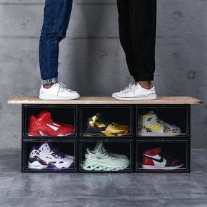 20 Shoe Box Storage Boxes,Transparent Basketball Shoe Cabinet Storage Boxes,Anti-oxidation Display Shoe Wall
