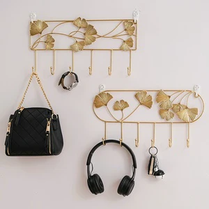 Creative Modern Simple Iron Hook Entrance Hall Decoration Wall Hanging Behind the Door Key Storage Fitting Room Coat Hat Hanger