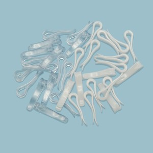 High Quality Eco-Friendly Recycled Plastic R-Shape Shirt/Suspender Clips 2000pcs/bag for Clothes Accessories